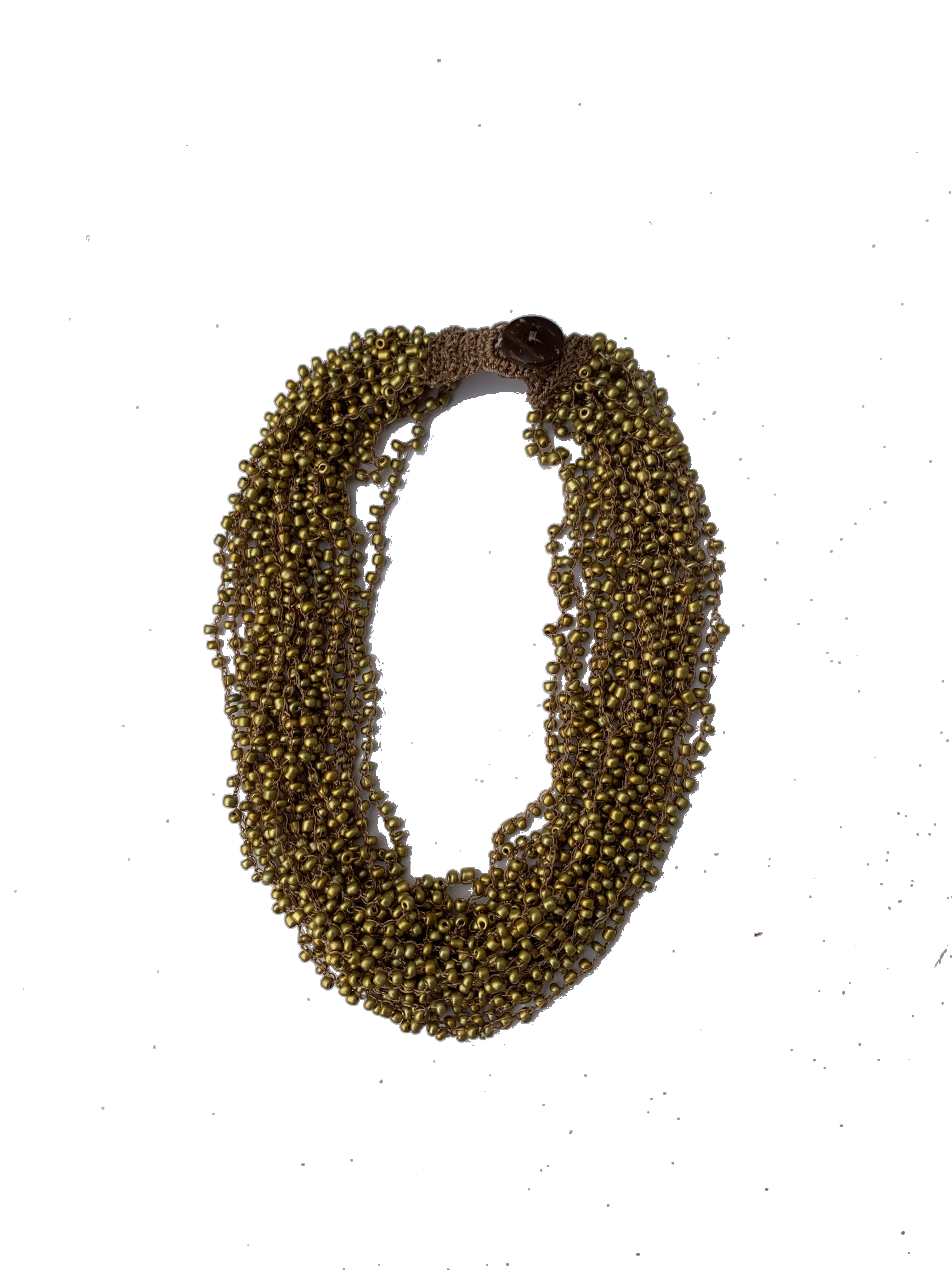 Asankrangwa Teal Strands — handmade teal, blue, green beaded multi-strand necklace by Rama, Ghana, Duncan BC